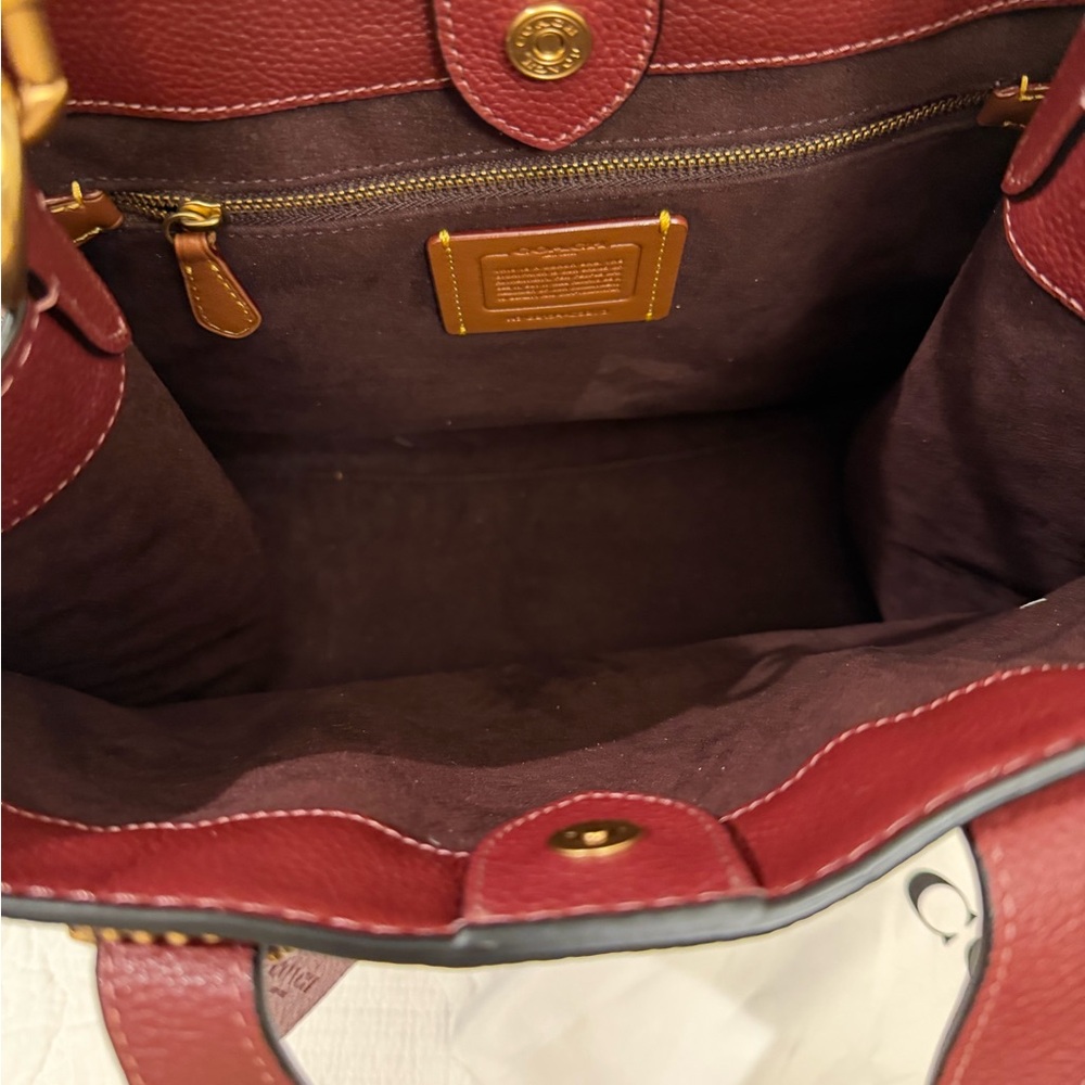 Coach Embossed Signature Field Tote - Large - Picture 10 of 13